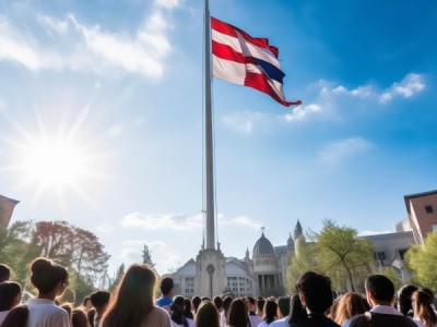 商贸学院升旗仪式完美启动